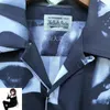 Camisas casuais masculinas multi lip print wacko maria preto branco curto para homens mulheres streetwear camisa solta roupas japão