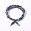 Strand OAIITE 6 mm hoge kwaliteit natuurlijke Bluegrain armband meditatie genezing Reiki energie steen kralen elastische mannen vrouwen