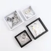 Jewelry Pouches 5/10Pcs Pe Film Storage Box 3D Packaging Case Gemstone Floating Frame Membrane Ring Earrings Necklace Display Holder