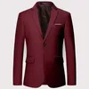 Mens Stylish Colorful Slim Fit Casual Blazer Jacket Green Purple Black Yellow Wedding Prom Formal Suit Rockar för män 240125