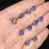 Stud Earrings 1 Pair Fengbaowu Natural Raw Tanzanite Earring 925 Sterling Silver Clasp Reiki Healing Stone Fashion Jewelry Gift Women