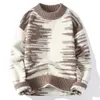 Truien met ronde hals Heren Vrijetijdskleding Gebreid sweatshirt Koreaanse stijl Slim Fit Pullover Jumpers 240125