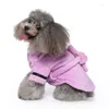 Одежда для собак, пижама для домашних животных, утепленный роскошный халат, быстросохнущий мягкий халат для ванной, щенка, кошки, ночное белье для маленьких и средних нарядов