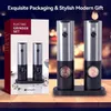 Usb Rechargeable Electric Salt And Pepper Grinder With Adjustable Coarseness Refillable Mill Battery Powered Kitchen Gadget 240118