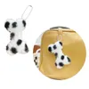 Porte-clés mignon pendentif en os de chien, porte-clés en peluche, porte-clés en peluche doux pour garçon et fille, décorations de sac, accessoires pour étudiants