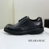 Dress Shoes Fashion Black Leather Casual Business Real Square Toe Loafers All-season High-quality Men's Walk Flat