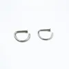 50pcslot Steel Punk Open D Rings Nos Hoop Ring Septum Earring 18g 20g Body Piercing 240130