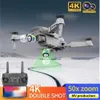 Дроны RC Дрон с камерой 4K Hd Wi-Fi Fpv E88 1080p Удержание высоты Rc Складной квадрокоптер Дрон Вертолет YQ240211