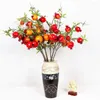 Fiori decorativi Decorazione di frutta Bacche di schiuma di melograno Frutti artificiali realistici per la decorazione domestica Puntelli per feste di nozze Fiore simulato