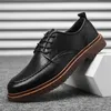 Herenschoenen Brogue Casual lederen werklaarzen Zakelijke sneakers 240202