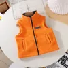 Adolescent vêtements d'extérieur gilets sans manches vestes gilet pour enfants pour garçon fille polaire bébé enfants gilet chaud hiver 100-160 cm 240130