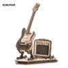 Robotime Rokr Elektrische Gitaar Model Cadeau voor Kinderen Volwassen Montage Creatief Speelgoed Bouwsteen Set 3D Houten Puzzel TG605K 240124