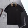 Designer luxe herenpoloshirt zwart en wit beige T-shirt geruite streep merkmode zakelijk casual korte mouw 100% katoen premium ademend slim fit