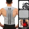 Legeringsstång Posture Corrector Scoliosis Back Brace Spine Corset Shoulder Therapy Support Posture Correction Belt Orthopedic Back 240123