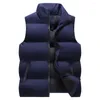 Gilets pour hommes hommes gilet léger hiver coupe-vent avec poches à glissière à col montant pour l'extérieur