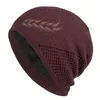 Baretten Unisex Warme Muts Mode Tarwe Geborduurd Gebreide Mannen Vrouwen Voeg Bont Gevoerd Dikke Casual Ski Beanie Motorkap Cap