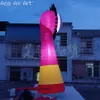 8mH (26ft) Inflatable Monster Single Eyes Monster Pillars Model Balloon Led Lights Glow for Event Decoration