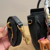 Klassisk designerväska nano bagage trummade leende ansikte handväska lyx mode tote läder casure crossbody axelväskor kvinnor plånbok handväska