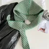 Koreanische Herbst und Winter Gestreiften Schal Hut Integrierte Frauen Retro Pullover Kappe Warme Mode Schal Schal Gestrickt Mit Kapuze Zubehör 240123