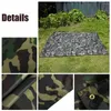 Tende e rifugi Camouflage campeggio esterno sopravvivenza tenda da sole riparo tarp portatile leggero antipioggia stuoia tenda antipioggia