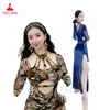 Stage Wear Belly Dance Costume Women Performance Robe 2024 Color Leopard Print Senior Shaabi Baladi Saidy Bellydance Costumes