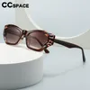 Solglasögon ramar 56842 Vintage Flower Tea Optical Spectacle Frame Women Rhombus Cat Eye Sunshade Mirror Men Gradient Color Clear Eyewear