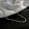 2024 Popolare Scintillante Catena Clavicola Choker Collana in oro bianco 14K Collare per le donne Gioielleria raffinata Festa di nozze Regalo di compleanno