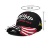 Bordado Donald Trump Bonés de beisebol 2024 EUA Eleição presidencial americana Take America Flag Back Moda Camuflagem Ajustável Chapéus de caminhoneiro 3 cores