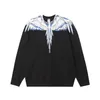 MB Męskie bluzy bluzy chaopai mb kolorowe skrzydła kropelki druk piórkowy Sweter okrągły szyję dla mężczyzn i kobiet para luźna płaszcz2024 projektant