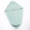 Towel Shower Cap Coral Fleece Hair Drying Household Absorbent Fast Microfiber Quick Women Towels Bathrobe Home Textile