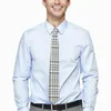 Bow Ties Trendy Grey Plaid Tie