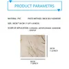 10/PCS PVC Imitation Marble Wall Stickers Självhäftande golvklistermärken Vattentät badrum vardagsrumsdekorationsdekaler 30*30 cm 240127