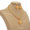 Kvinnans smycken set Simple Pendant Dubai Gold Plated Necklace för Daily Party Paring Summer 240125