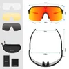 Gafas polarizadas de 4 lentes para ciclismo para hombre y mujer, gafas deportivas para bicicleta de carretera, gafas para bicicleta de montaña, gafas de sol para exteriores antideslumbrantes 240130