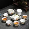 6 tazze di porcellana fatta a mano smaltata colore Kung Fu set da tè tè Zen salute teaset teiera di grande capacità tazza da tè caffettiera tazze di caffè 240124