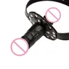 Siliconen Dildo Orale Gag Sex Mond Plug Penis Gag Met Vergrendeling Gespen Lederen Bondage Volwassen speeltjes Voor Koppels Lesbische BD Game 240129