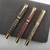 Jinhao Century 100 Fountain Pen Real Gold Electroplating Hollow Out Ink Pens Smoothly Writing F Nib for School Office Business 240130