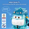 Super Wings Mini Transforming Shine 2 Inches Transform Robot to Plane in 3 Steps Deformation Action Figures Anime Toys For Kids 240130