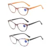 Lunettes de Soleil Lunettes de Lecture Florales de Mode pour Femmes Paquet de 3 Lecteurs Oeil de Chat Ultra-légers LLadies Fleurs Anti Lunettes de Lumière Bleue Force