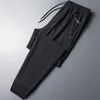 Männer Hosen Casual Business Stretch Slim Fit Elastische Taille Jogger Koreanische Klassische Blau Schwarz Grau Männliche Marke Hosen