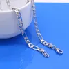 Conjunto de joyas de cadenas, collar de plata de ley 925, pulsera, cadena Figaro de 6MM para hombres, mujeres, traje, moda, regalo de cumpleaños para adolescentes y niños