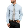 Bow Ties Trendy Grey Plaid Tie