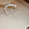 Hoop Earrings Fashion Pearl Large Circle For Women Korean Geometric Heart Round Alloy Wedding Jewelry Gifts