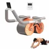 Équipements d'exercice de rouleau de gymnastique pour hommes maison Fitness roue de base Abs taille extensible machine abdominale travail du haut du corps multifonction 240127