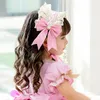 Hair Accessories Fashion Lolita Girls' Headdress Ribbon Bow Lace Hairband Headband Clip Baby Children Girls Headwear Purple