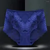 Culotte Femme Femmes Dentelle Floral Brief L XL XXL XXXL XXXXL Plus Taille Femme Sous-vêtements Sexy Lingerie Respirant Fleur Oversize