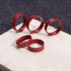 Cluster-Ringe, Feng Shui, Reichtumsring, Glücksbuddhis-Amulett-Band für Männer und Frauen, rotes Geld bringt Glück