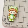 Charms 10pcs Kawaii Frog Girl żywica do biżuterii Making Akcesoria