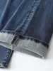 Dżinsy na szerokości nogi o rozmiarze rozciągliwe damskie damskie dania dżinsy 175 cms wysokości dżinsowe dżinsy proste krążenie 240202