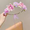 Hair Accessories Multi-color Accessory Wreath Headdress Flower Pography Props Hoop Children Crown Girl Korean Style Headband